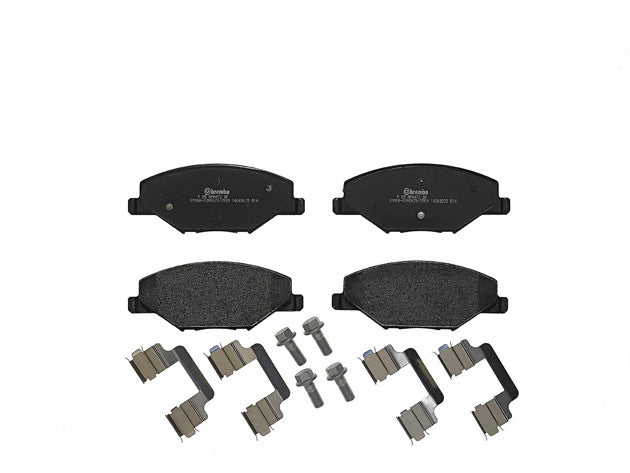 VW Polo, Vento, Ameo, Skoda Rapid - Front Performance Brake Pads & Vented Disc Rotor Set - 0970111X, P85121X - Brembo