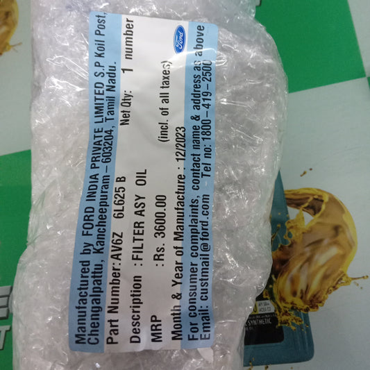 Ford Ecosport, Figo, Fiesta, Figo Aspire Diesel - Oil Cooler Assembly - AV6Z 6L625 B - Ford