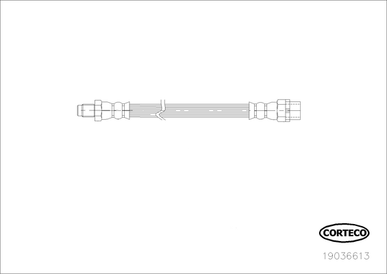 BMW E90, F30 Rear - Corteco Brake Pipe - 19036613