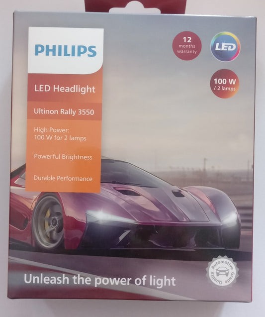 Philips LED H11, H16 Ultinon Rally 3550 100W - 72745531 Philips