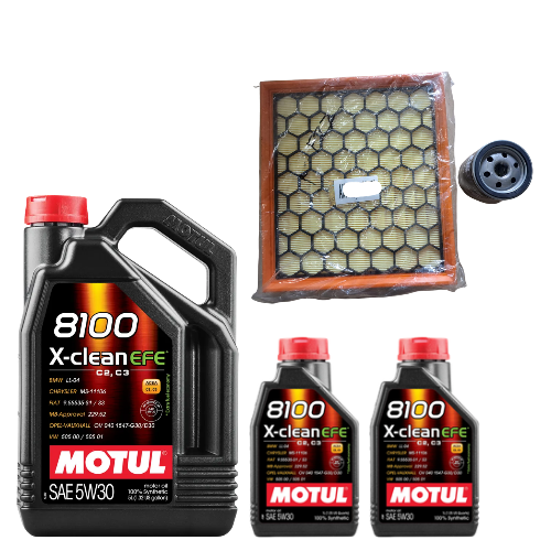 MGGLOS Diesel - Service Combo - Oil Filter, Air Filter & Motul 8100 X-Clean 5W-30 7 litres