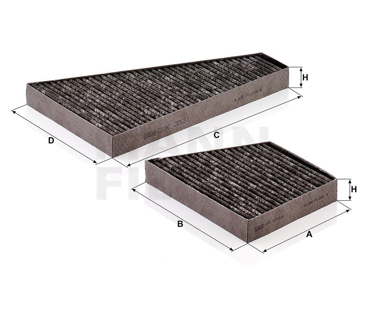 Bentley Continental Flying Spur - AC Filter CUK 35000-2 - Mann