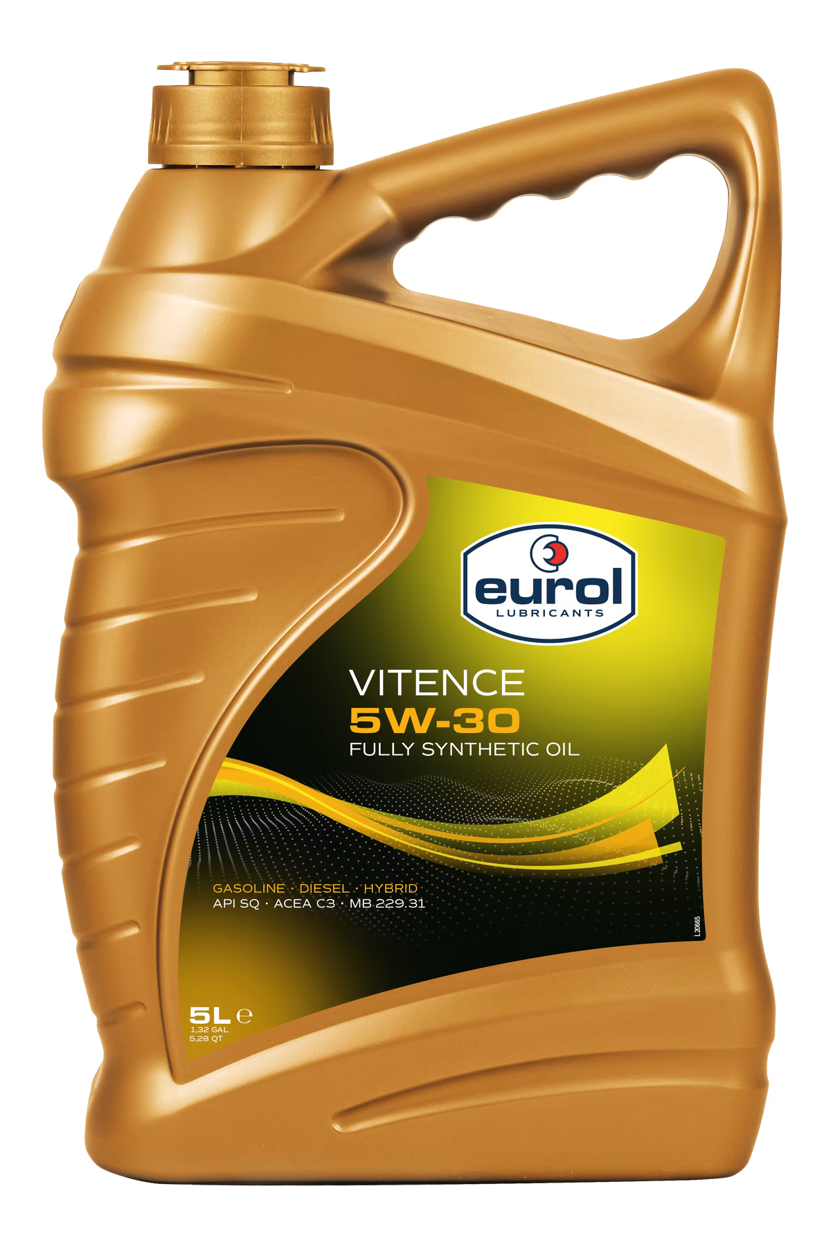 Eurol Vitence 5W-30 Fully Synthetic Engine Oil 5L - Eurol