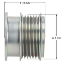 Jaguar XF I X250, XJ X351, Volvo S60 II, S80 II, V60 I, V70 III, XC60 I, Ford - Alternator Freewheel Clutch (Alternator Pulley) - F5-1134 - Optimal Automotive GmBH