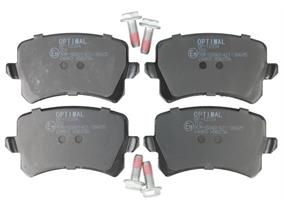 Audi A3, A4, A6, Q3, TT, Skoda Octavia, Superb, Yeti, VW Jetta, Passat, Tiguan, Touran, SEAT - Rear Brake Pad Set BP-12334 - Optimal German