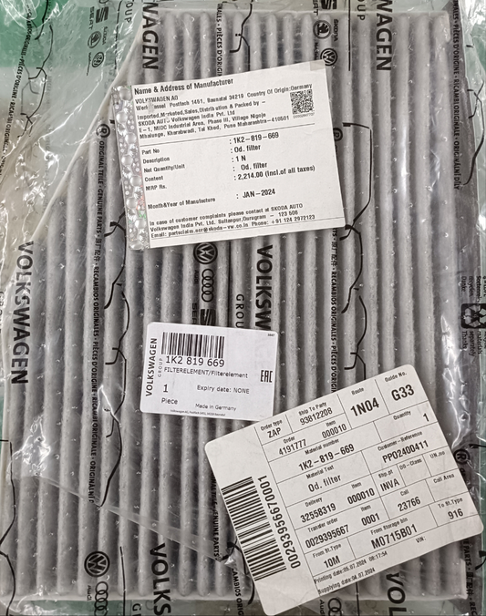 Audi Q3, Skoda Laura, VW Passat, Jetta - 1K2819669 VW