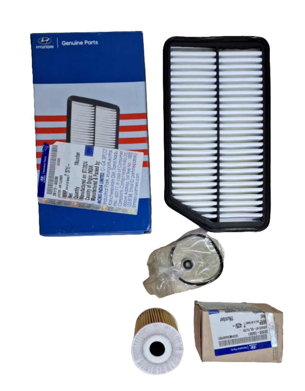 Hyundai Creta Diesel 2015-24 Model - Hyundai Oil Filter + Hyundai Air Filter