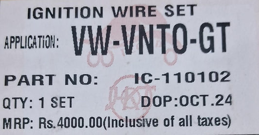 VW Vento, Ameo, Polo, Skoda Rapid Petrol Spark Plug Leads - IC-110102 Icord