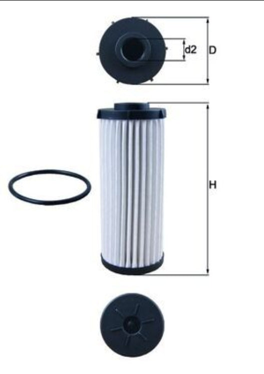 Audi A3, Q3, Skoda Kodiaq, VW Passat, Tiguan ATF Filter - HX 139D Mahle