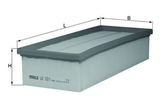 Audi Q3, Skoda Laura, Superb, VW Passat, Jetta - Air Filter LX 1211 - Mahle