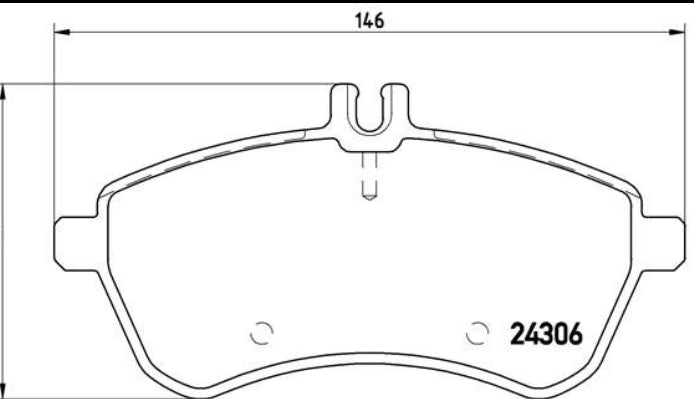Mercedes 204 (Up To 2014), 212 (Up To 2015) Front Brake Set - P50067 Brembo