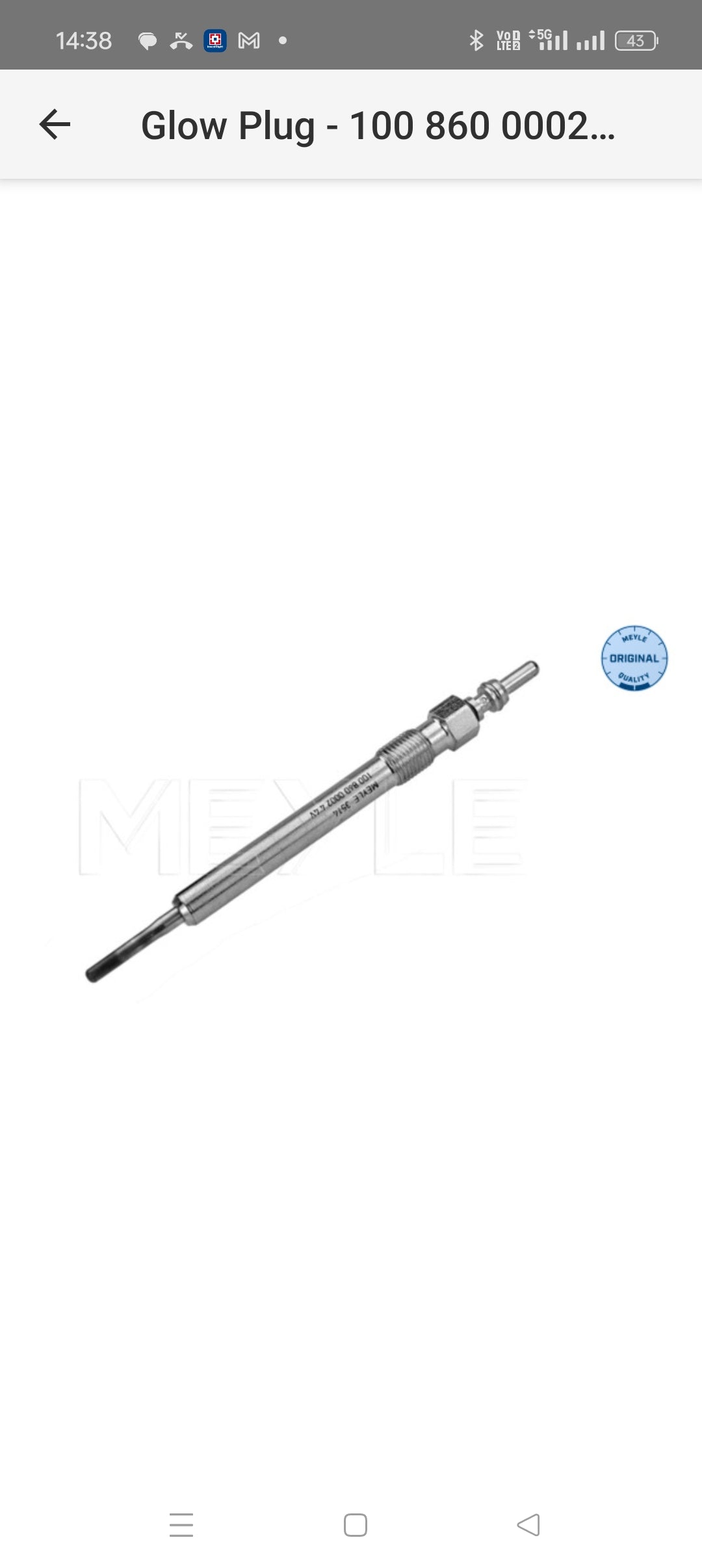 Audi A3 A4, A6, A8, Q3, Q5, Q7, VW Polo, Vento, Ameo, Skoda Rapid Heater Plug 059963319C Set 4Pcs - 1008600002 Meyle Germany
