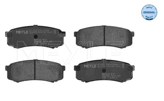 Toyota Land Cruiser Prado J1, J12, J15, Mitsubishi Pajero 4 V8 Rear Brake Pads - 0252194715/W Meyle Germany