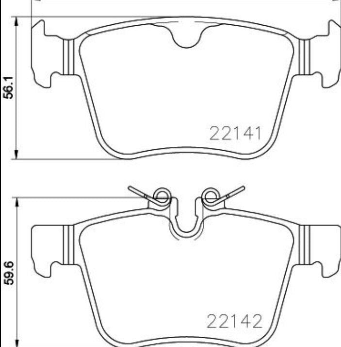 Jaguar xe deals rear brake pads