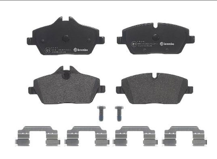 Mini Cooper F54, F55, F56, F57, R55, R56, R57, R58, R59 Front Brake Pad Set - P06034 Brembo