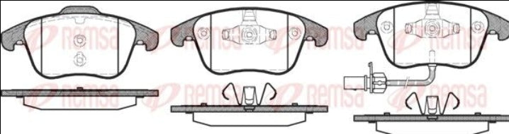 Audi A4 8K Front Brake Pad Set - KR 1219.11 Remsa