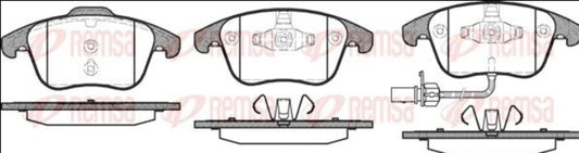 Audi A4 8K Front Brake Pad Set - KR 1219.11 Remsa