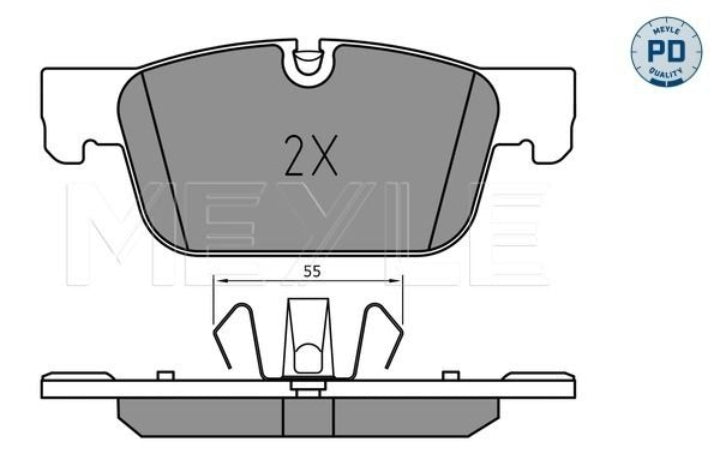 Volvo S60 III, S90 II, XC60 II, V60 II, V90 II Front Brake Pad Set - 0252209817/PD Meyle