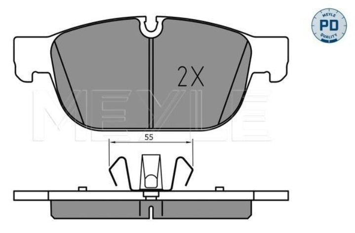 Volvo XC40, S60 III, S90 II, XC60 II, V60 II, V90 II, XC90 II Front Brake Pad Set - 0252231719/PD Meyle