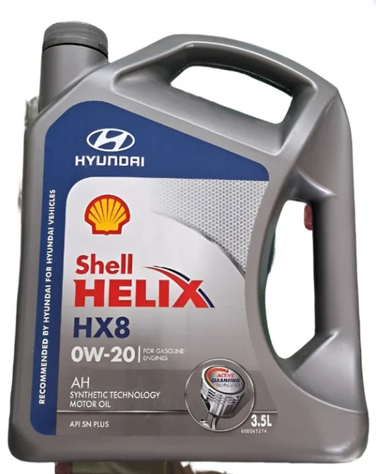 Hyundai Creta, Kia Seltos BS VI Petrol Service Combo - Shell 0W-20 3.5L + Hyundai Oil Filter + Air Filter