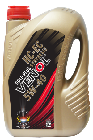 Venol SN/CF 5W-40 C3 HC-EC Gold Plus Synthesis Engine Oil 4L - Venol Germany