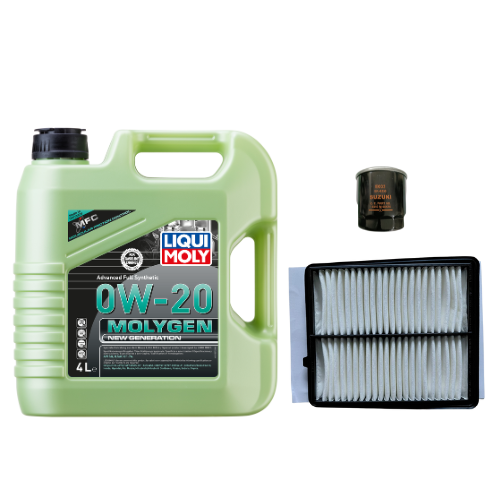 Maruti Suzuki Jimmy - Service Combo - Liqui Moly Molygen 0W-20 4 litres + MGP Oil Filter & Air Filter