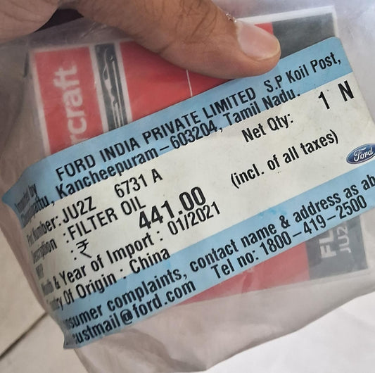 Ford Endeavour N/M - Oil Filter JU2Z6731A - Ford