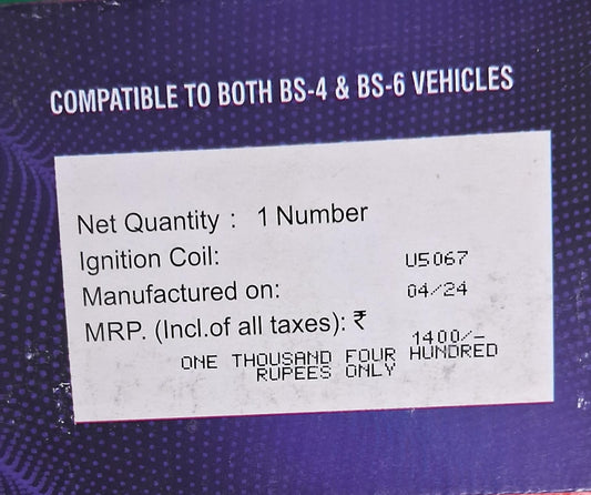 Hyundai Creta, Verna Fluidic, Kia Seltos - Ignition Coil - U5067 - NGK Genuine