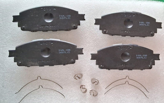 Toyota Innova Crysta - Front Brake Pad Set - 04465-AZJ01 - Toyota Genuine