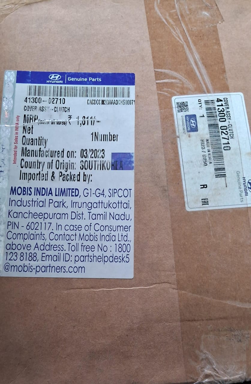Hyundai I20 Elite Petrol - Clutch Set with bearing - 41100-02730, 41300-02710, 41421-02000 - Hyundai