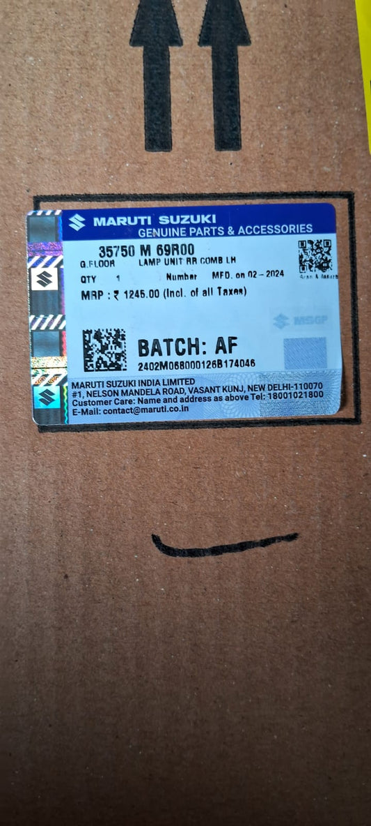 Maruti Suzuki Wagon R Latest - Tail Light LH Side - 35750 M 69R00 - MGP Genuine