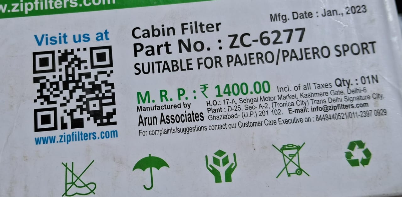 Mitsubishi Pajero, Sport - AC Filter - ZC-6277 - ZIP