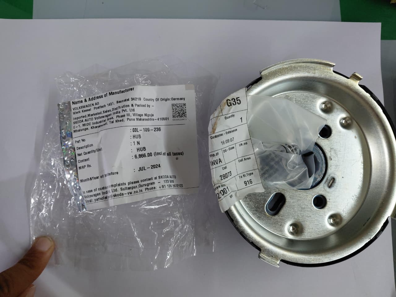Audi A3 8V, A4 8K, A6 4G, Q3 8U, Q5 8R, VW Jetta, Passat, Tiguan, Polo, Skoda Fabia, Rapid, Superb, Yeti - CamShaft Gear Hub - 03L109236 - Volkswagen