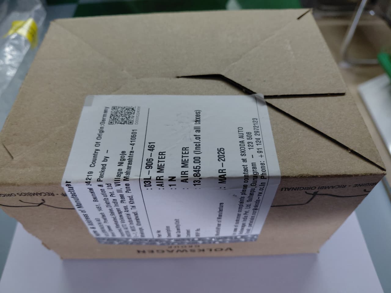 Audi A3 8P, Skoda Fabia, Octavia, Rapid, Superb, Yeti, VW Jetta, Passat, Polo - Mass Air Flow Sensor - 03L906461 - Volkswagen