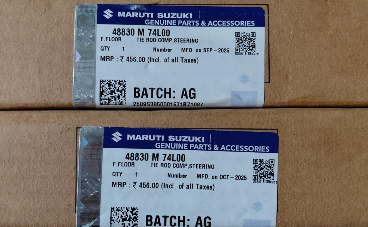 Maruti Suzuki Swift K Series, Dzire (2013-18) - Steering Ball Joint (Rack End) RH & LH Side Set 48830 M 74L00 - MGP Genuine