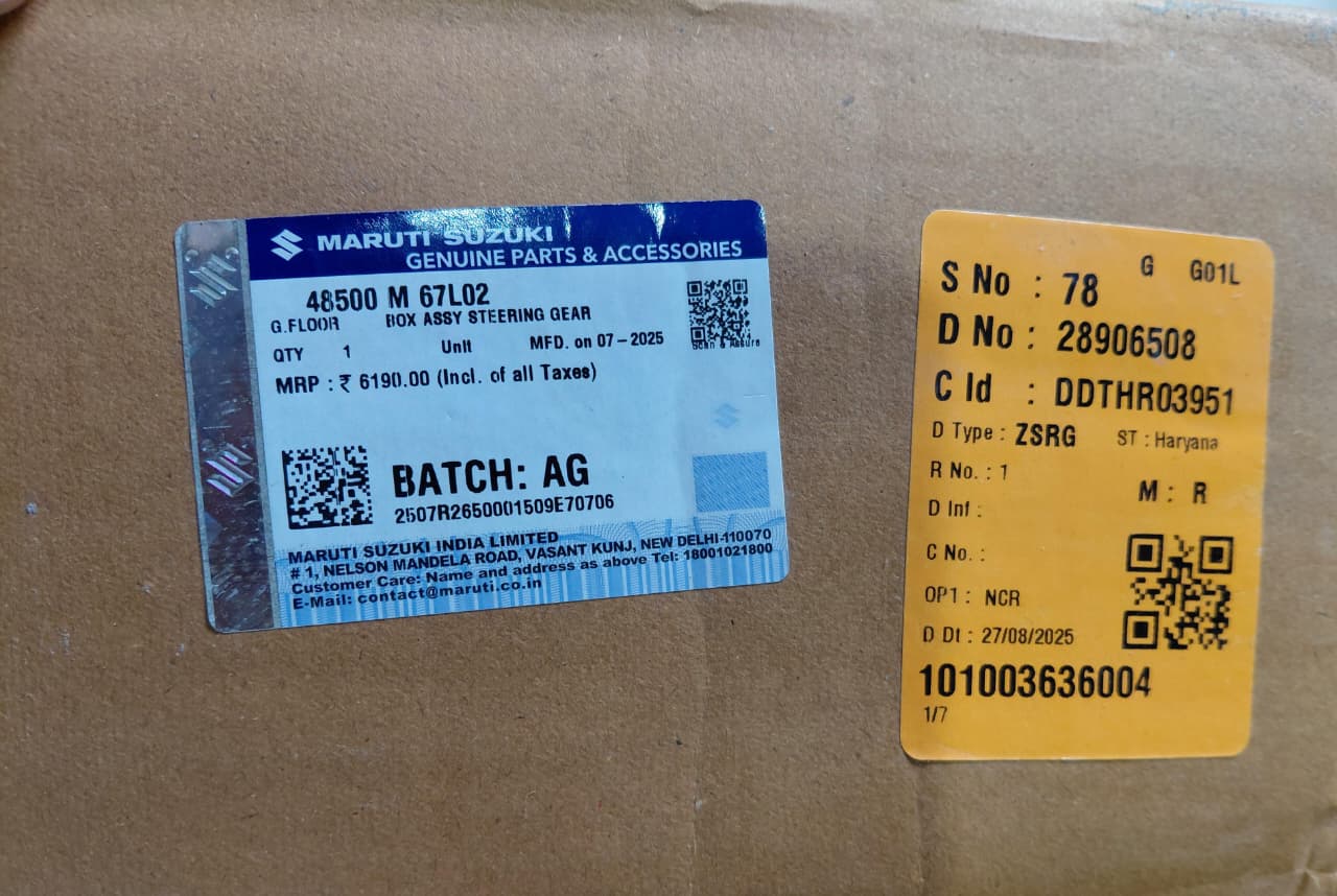 Maruti Suzuki Wagon R K Series (2010-18) - Steering Rack Assy 48500 M 67L02 - MGP Genuine