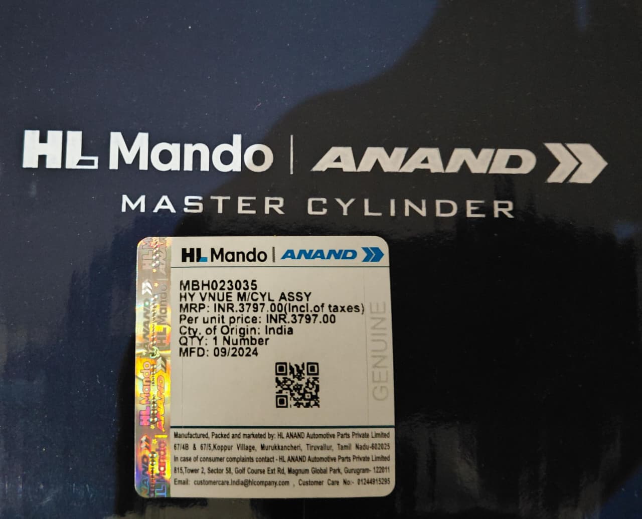 Hyundai Venue Master Cylinder Assy - MBH023035 Mando