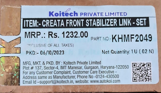 Hyundai Creta Old - Front Linker RH & LH Side - KHMF2049 - Autokoi