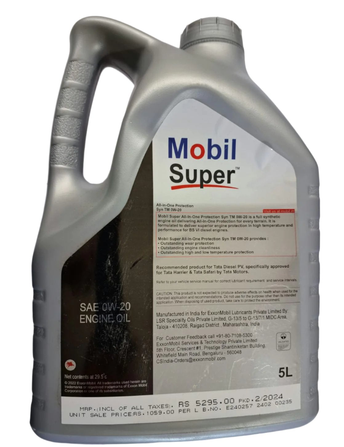 Mobil 0W-20 Full Synthetic Diesel Engine Oil 5L - Mobil (Tata Motors)