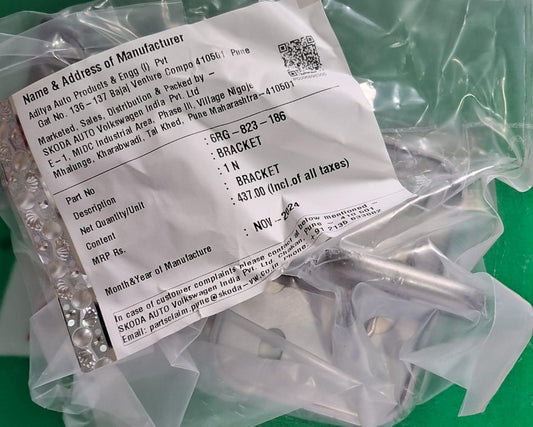 VW Polo, Vento, Ameo, Skoda Rapid Bonnet Bracket - 6RG823186 VW