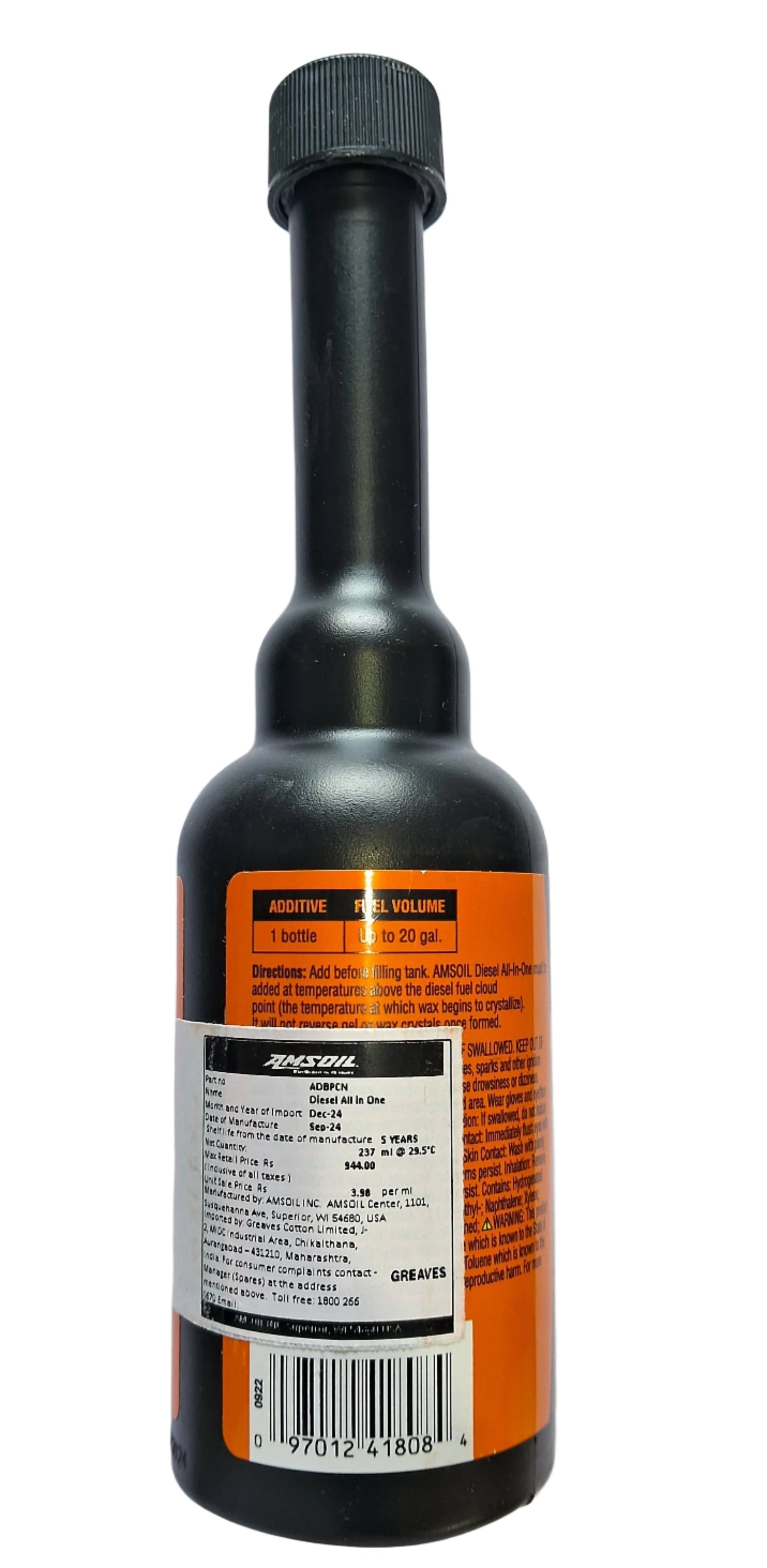 Amsoil Diesel All-In-One Fuel Additive - ADBPCN - Amsoil