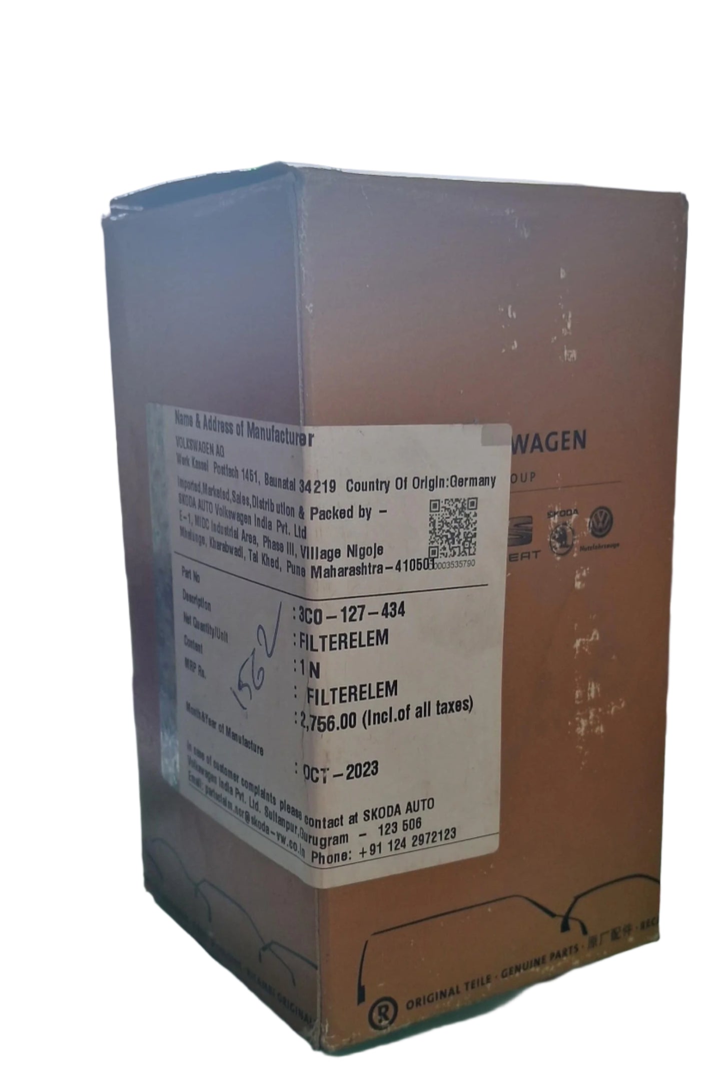 VW Jetta, Passat, Skoda Laura, Superb Diesel Filter - 3C0127434 VW