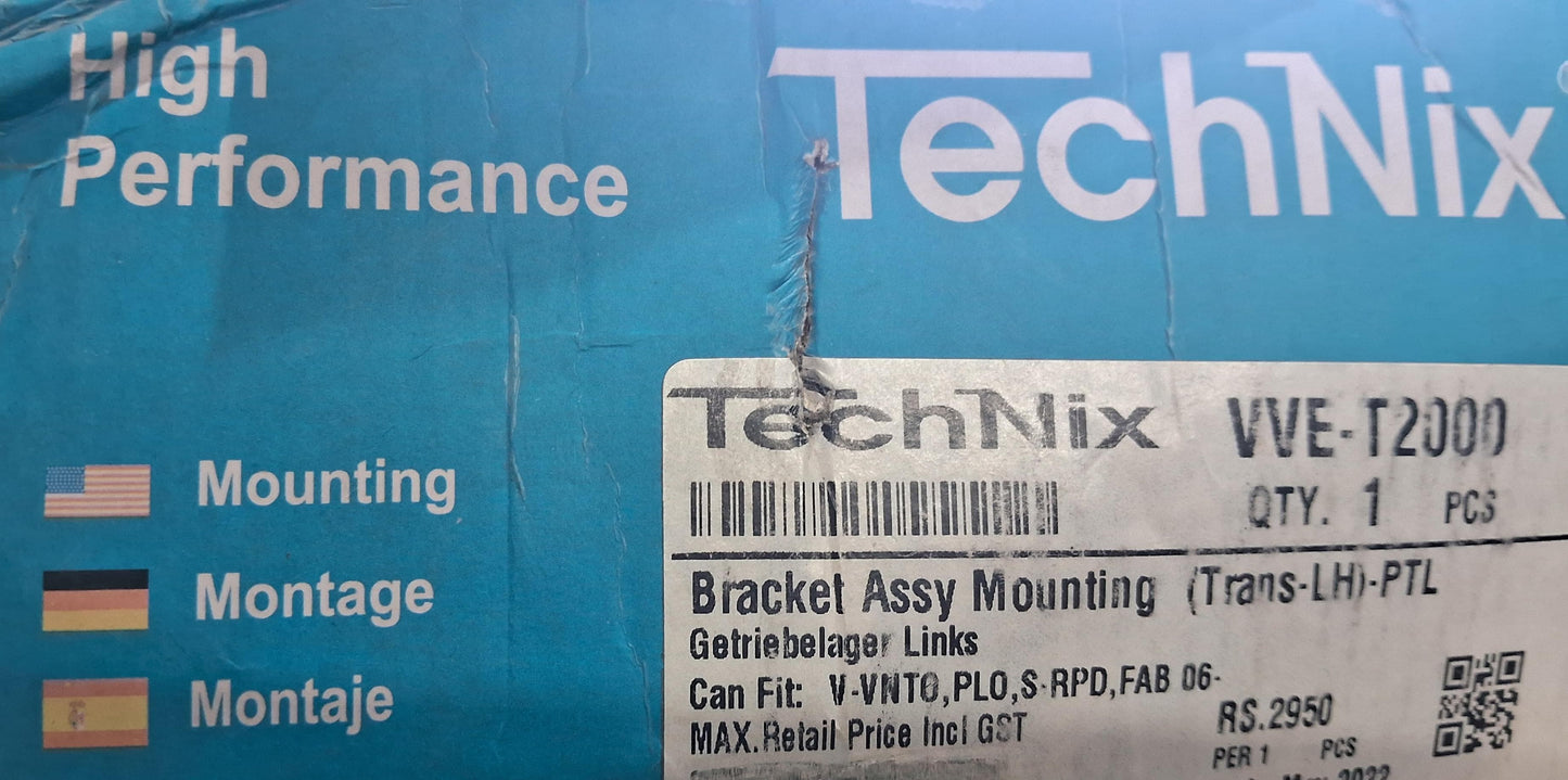 VW Vento, Polo, Ameo, Skoda Rapid, Fabia Petrol - Engine Mounting Left Side - VVE-T2000 - TechNix