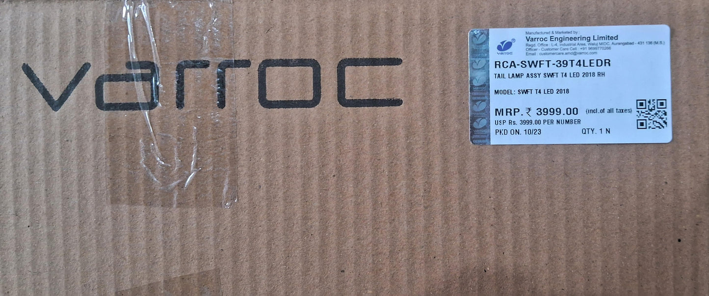 Maruti Suzuki Swift T4 LED Tail Light Right - RCA-SWFT-39T4LEDR Varroc