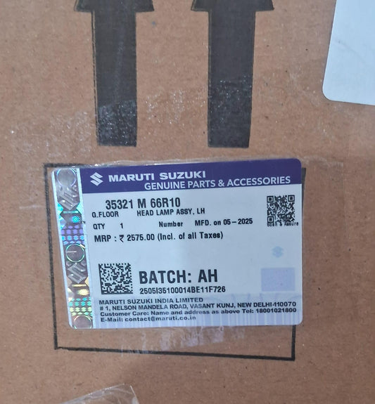 Maruti Suzuki Ignis - Head Light Left Side - 35321 M 66R10 MGP
