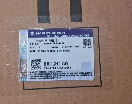 Maruti Suzuki Ignis - Head Light Right Side - 35121 M 66R10 MGP