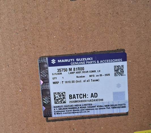 Maruti Suzuki Celerio N/M - Tail Light Light Left Side - 35750 M 81R00 - MGP