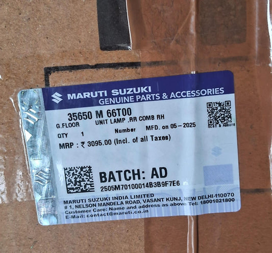 Maruti Suzuki Brezza (June 2022 onwards) - Tail Light Left Side 35651 M 66T00 - MGP