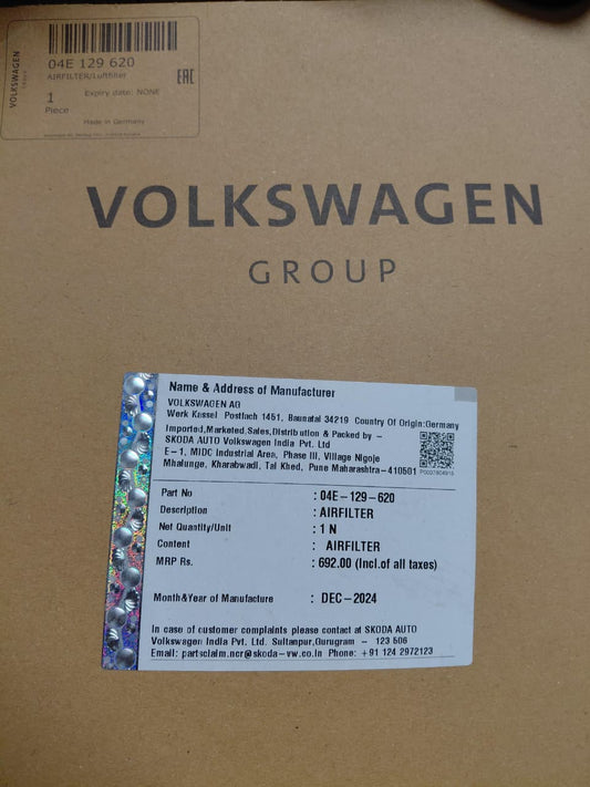 Audi, Skoda, VW Petrol New Model Air Filter - 04E129620 VW