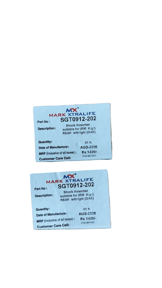 Renault Kiger - Rear Shocker Right and Left Side Set SGT0912-202 - Mark Xtraliffe